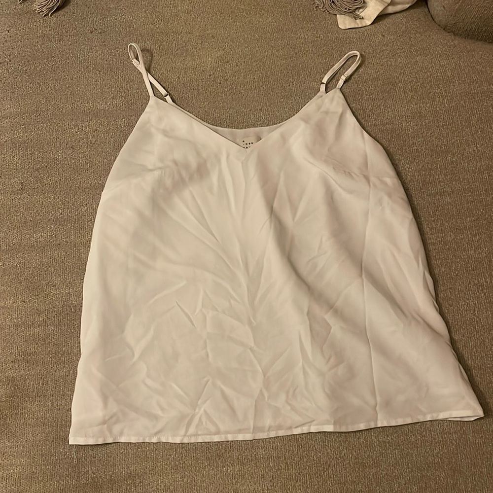 A New Day (target) white chiffon blouse